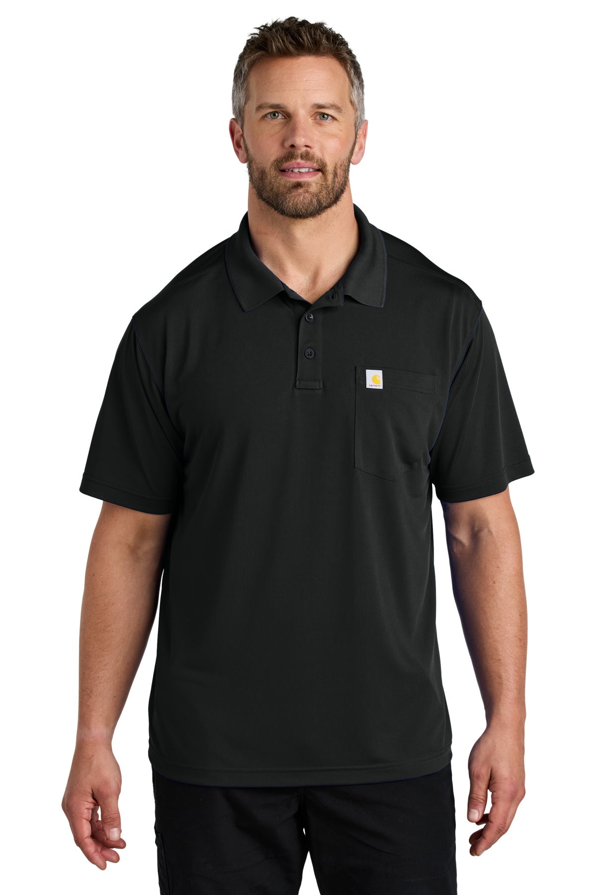 Carhartt Force® Snag-Resistant Pocket Polo - Black - S