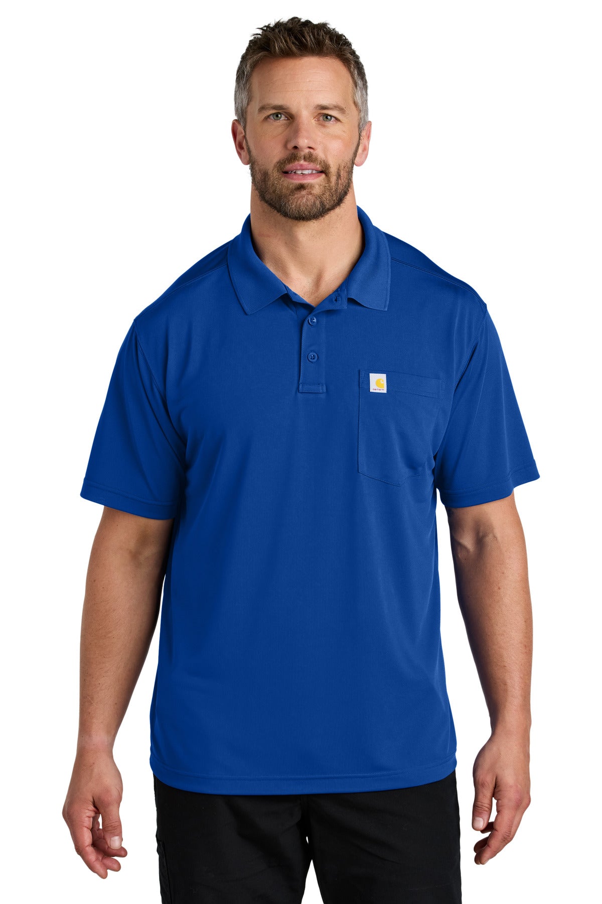 Carhartt Force® Snag-Resistant Pocket Polo - Royal Glass Blue - S
