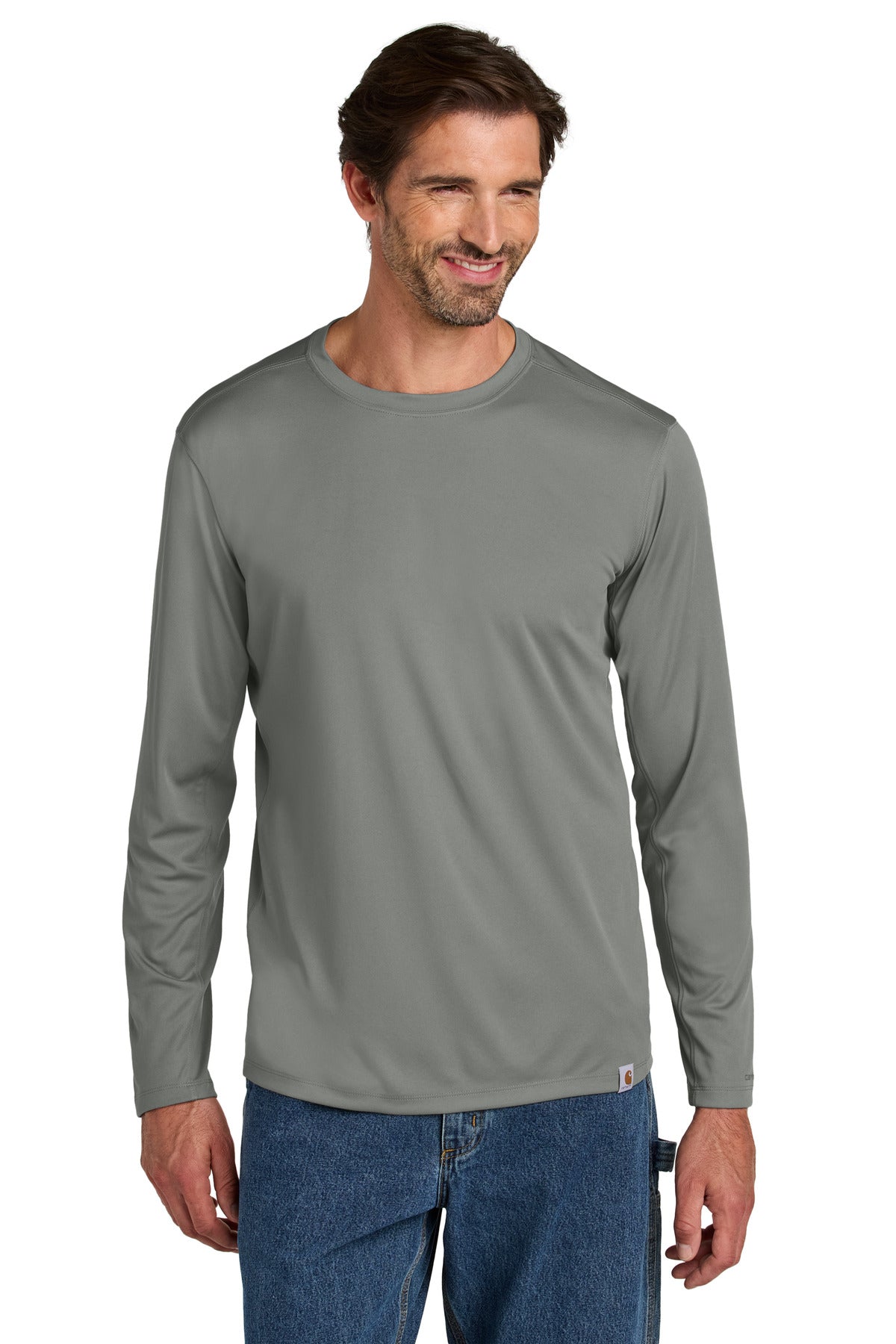 Carhartt Force® Sun Defender™ Long Sleeve T-Shirt - Asphalt Grey - S
