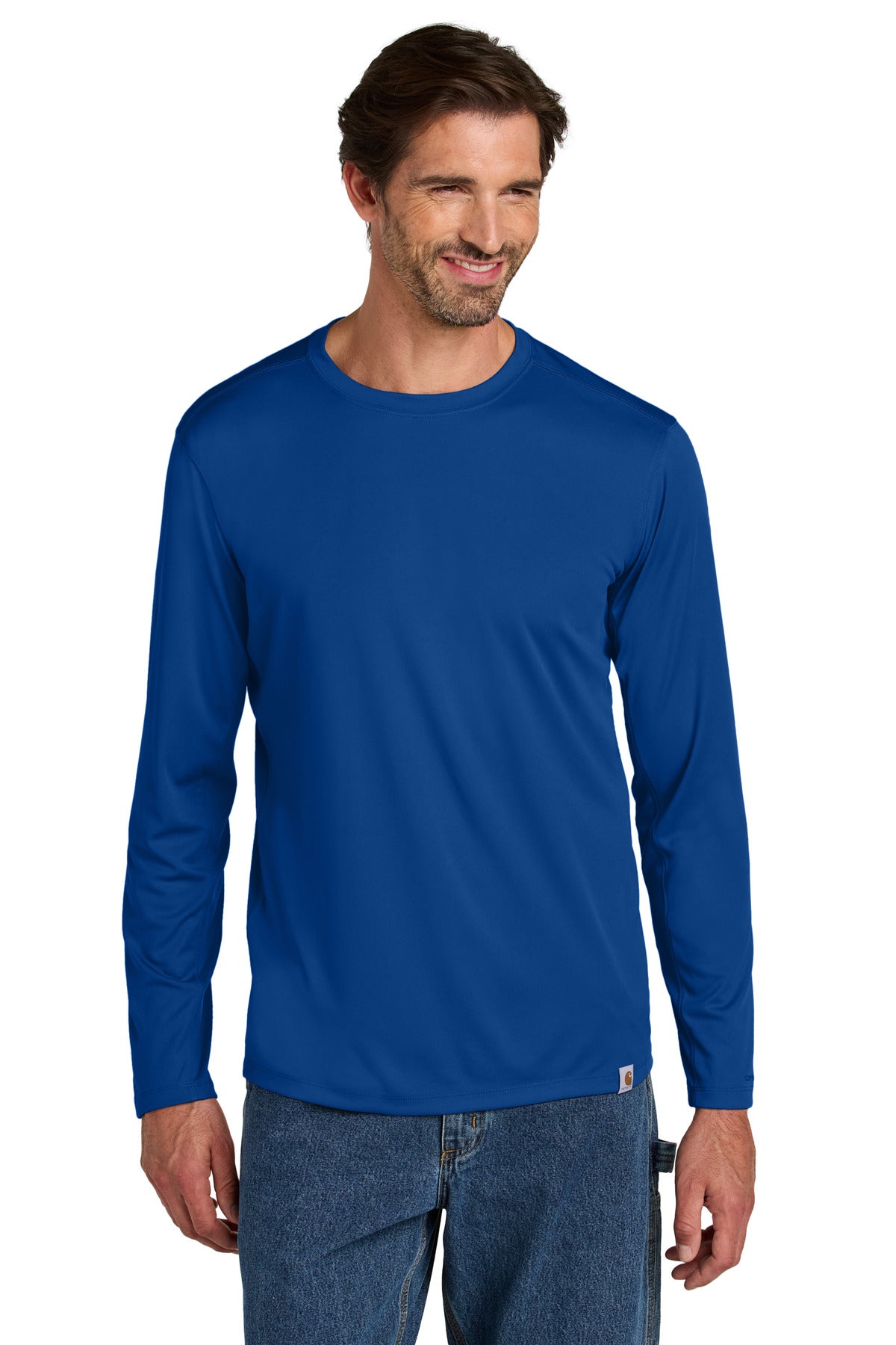 Carhartt Force® Sun Defender™ Long Sleeve T-Shirt - Royal Glass Blue - S