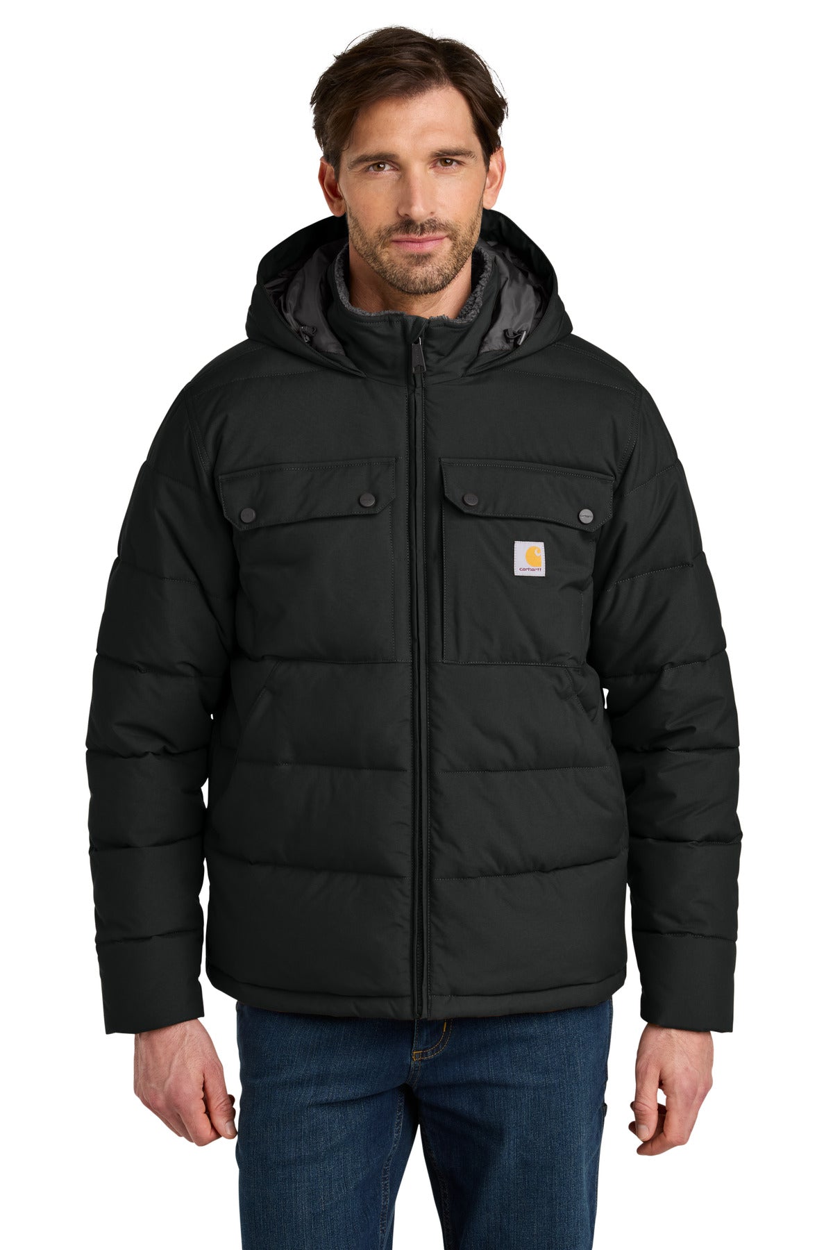Carhartt® Montana Insulated Hooded Jacket - Black - S