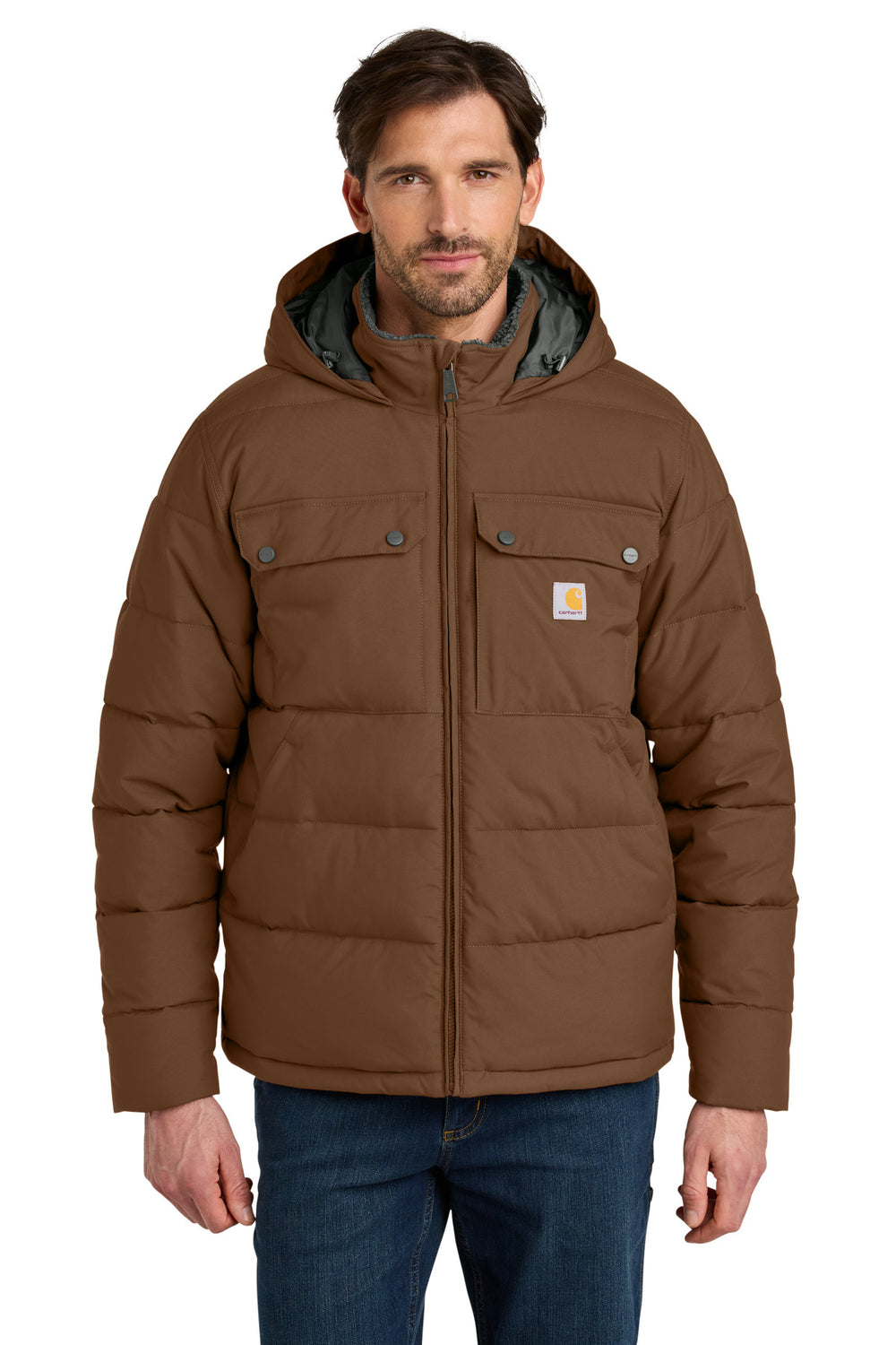 Carhartt® Montana Insulated Hooded Jacket - Red Duck Brown - S