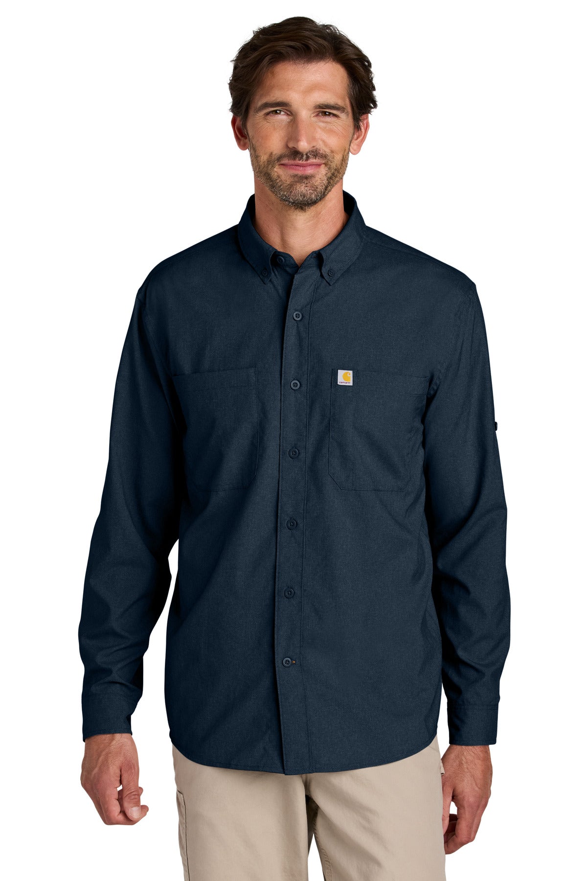 Carhartt Force® Sun Defender™ Long Sleeve Shirt - Navy - S