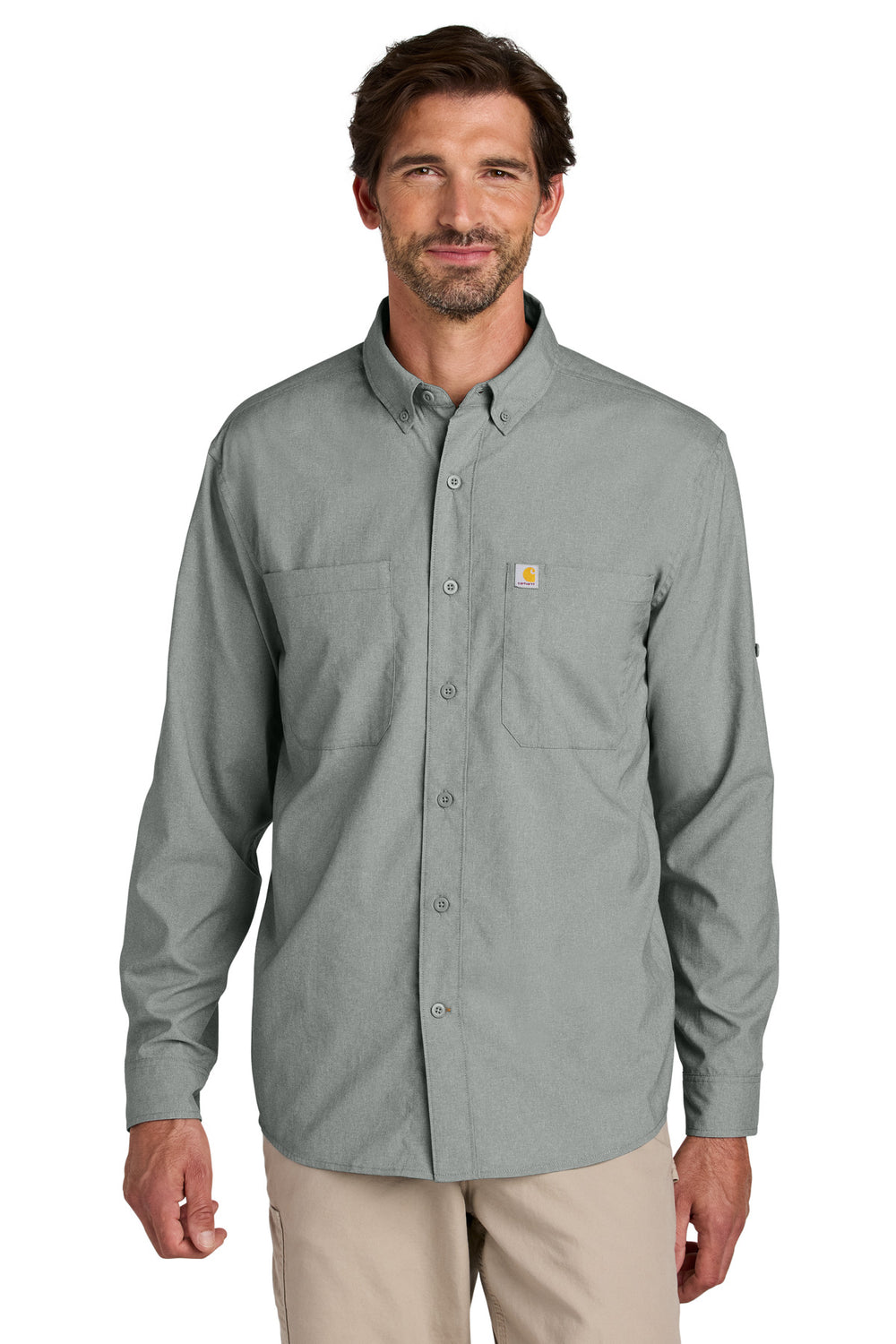 Carhartt Force® Sun Defender™ Long Sleeve Shirt - Steel - S