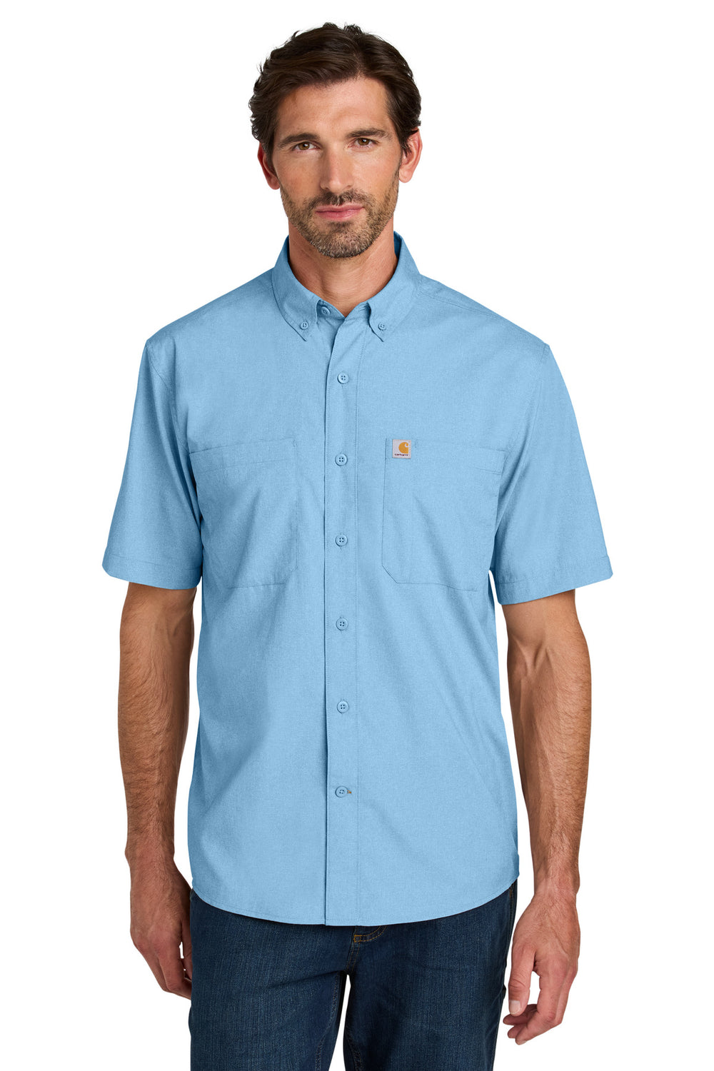 Carhartt Force® Sun Defender™ Short Sleeve Shirt - Fresh Water Blue - S