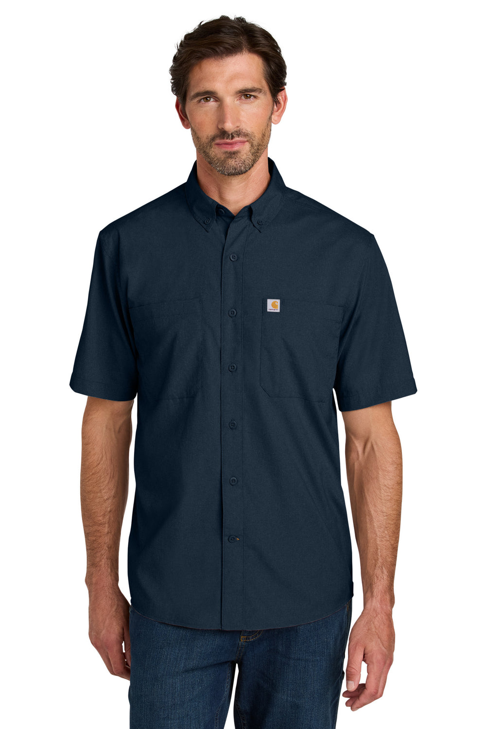 Carhartt Force® Sun Defender™ Short Sleeve Shirt - Navy - S