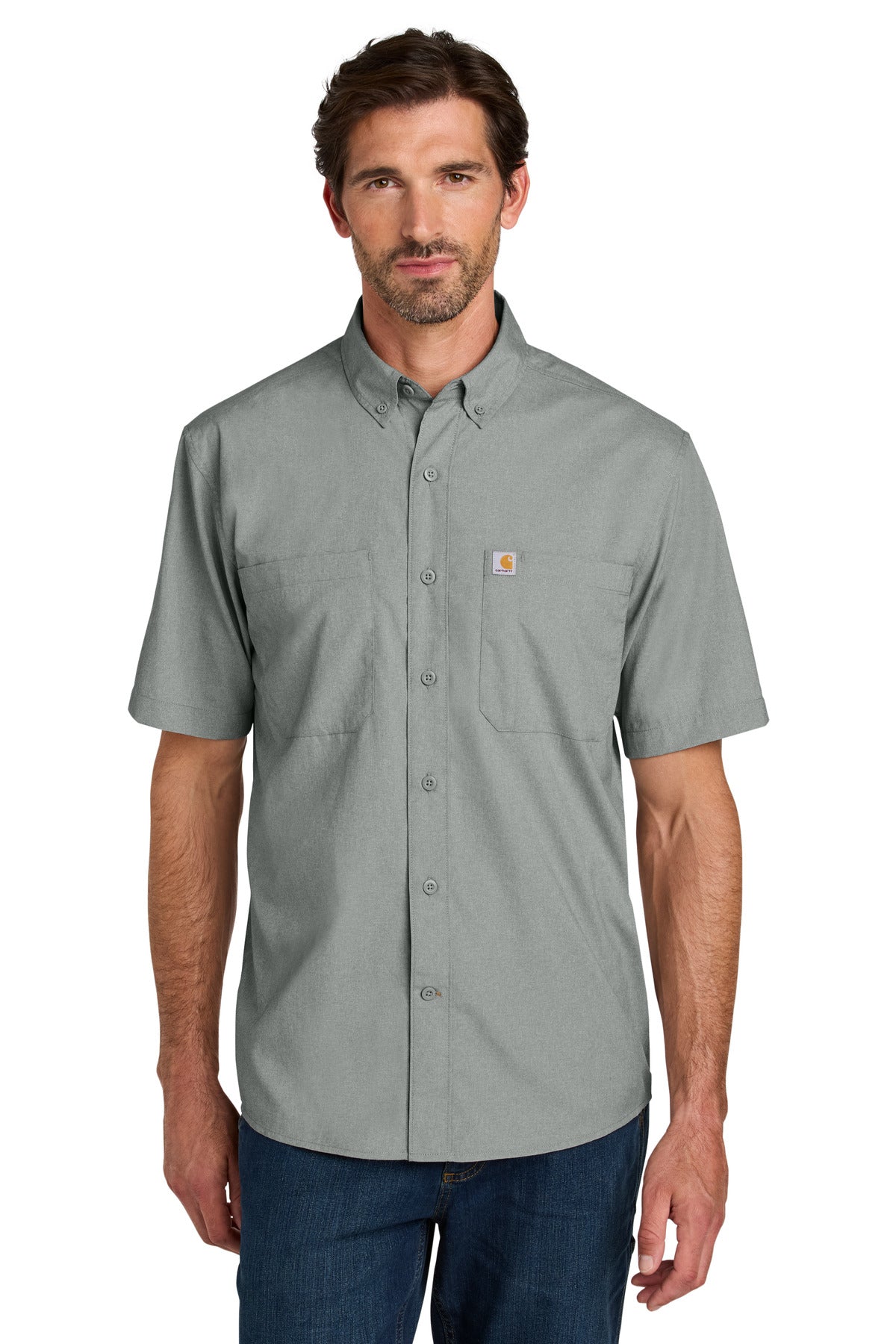 Carhartt Force® Sun Defender™ Short Sleeve Shirt - Steel - S
