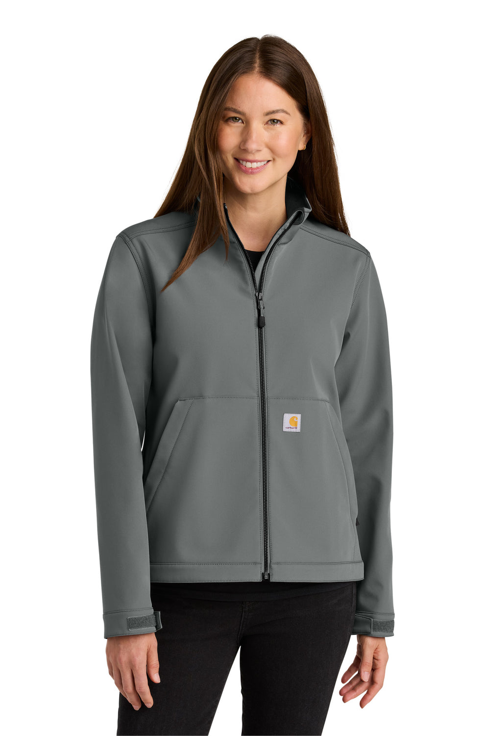 Carhartt® Women’s Rain Defender® Soft Shell Jacket - Steel - XS