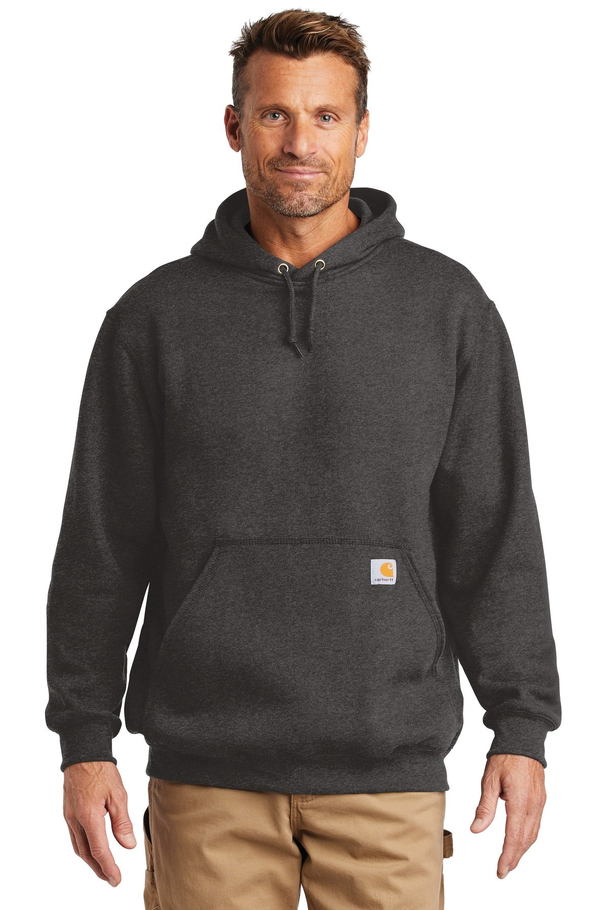 Carhartt® Midweight Hooded Sweatshirt - Carbon Heather - S