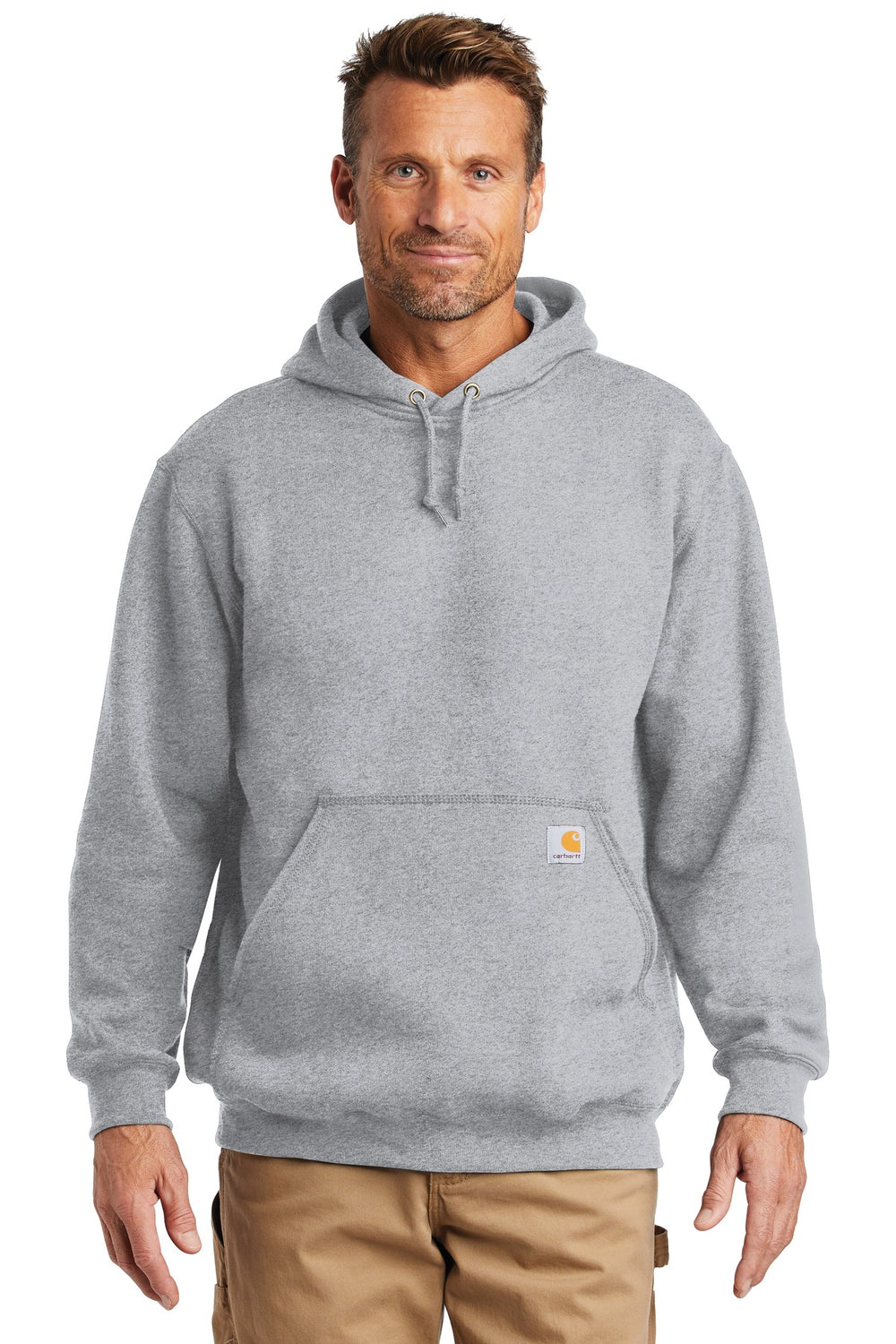 Carhartt® Midweight Hooded Sweatshirt - Heather Grey - S