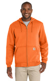 Carhartt® Midweight Hooded Zip-Front Sweatshirt - Brite Orange - 2XL