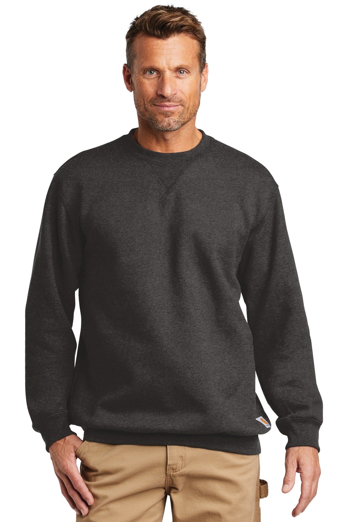 Carhartt® Midweight Crewneck Sweatshirt - Carbon Heather - S