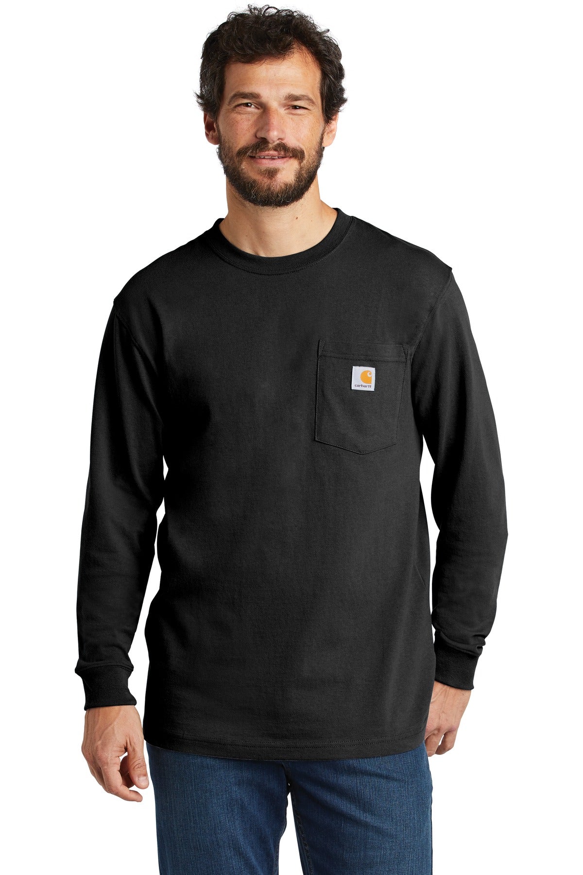 Carhartt® Workwear Pocket Long Sleeve T-Shirt - Black - S