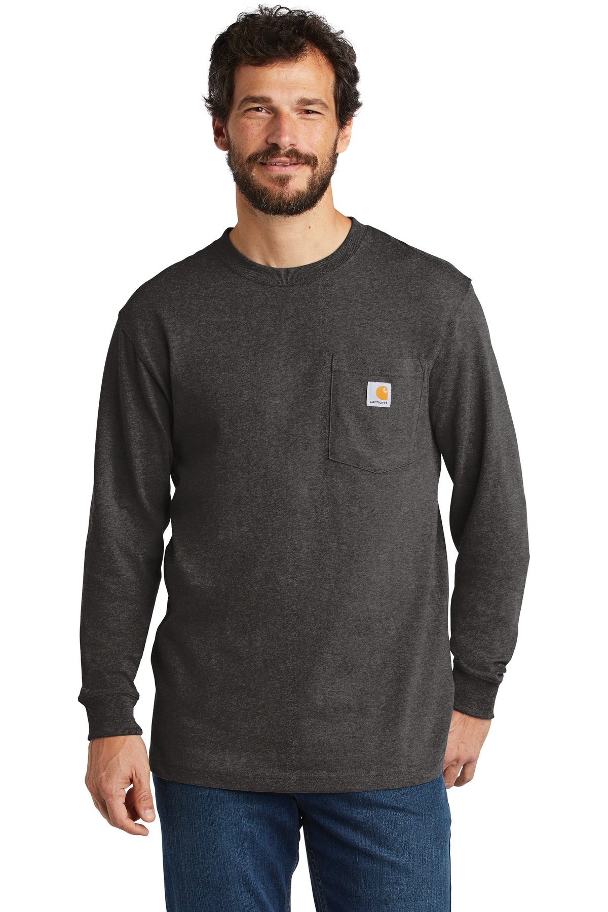 Carhartt® Workwear Pocket Long Sleeve T-Shirt - Carbon Heather - S