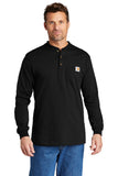 Carhartt® Long Sleeve Henley T-Shirt - Black - S