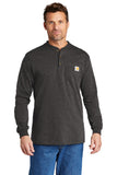 Carhartt® Long Sleeve Henley T-Shirt - Carbon Heather - S