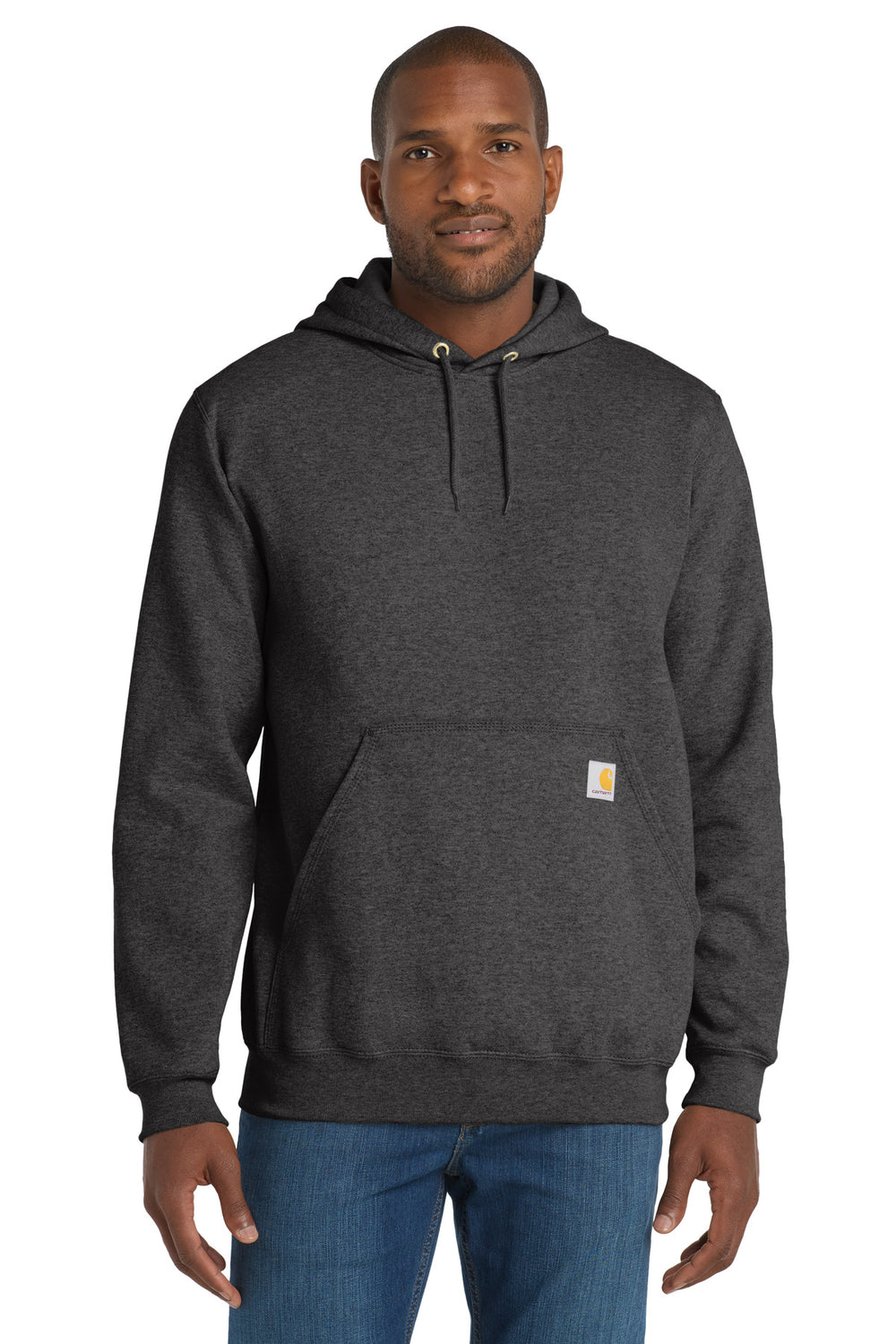 Carhartt® Midweight Hooded Logo Sweatshirt - Carbon Heather - S