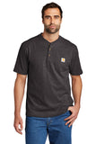 Carhartt® Short Sleeve Henley T-Shirt - Carbon Heather - S