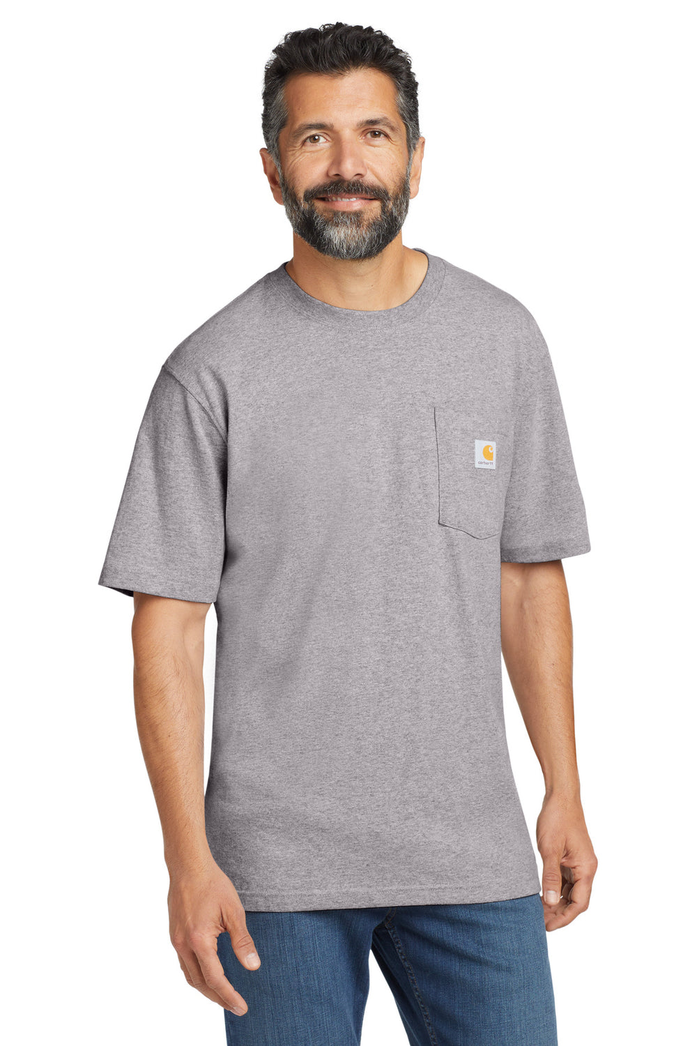 Carhartt® Workwear Pocket Short Sleeve T-Shirt - Heather Grey - S