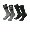 Carhartt® Heavyweight Crew Sock (4-Pack) - Assorted Black and Charcoal - L