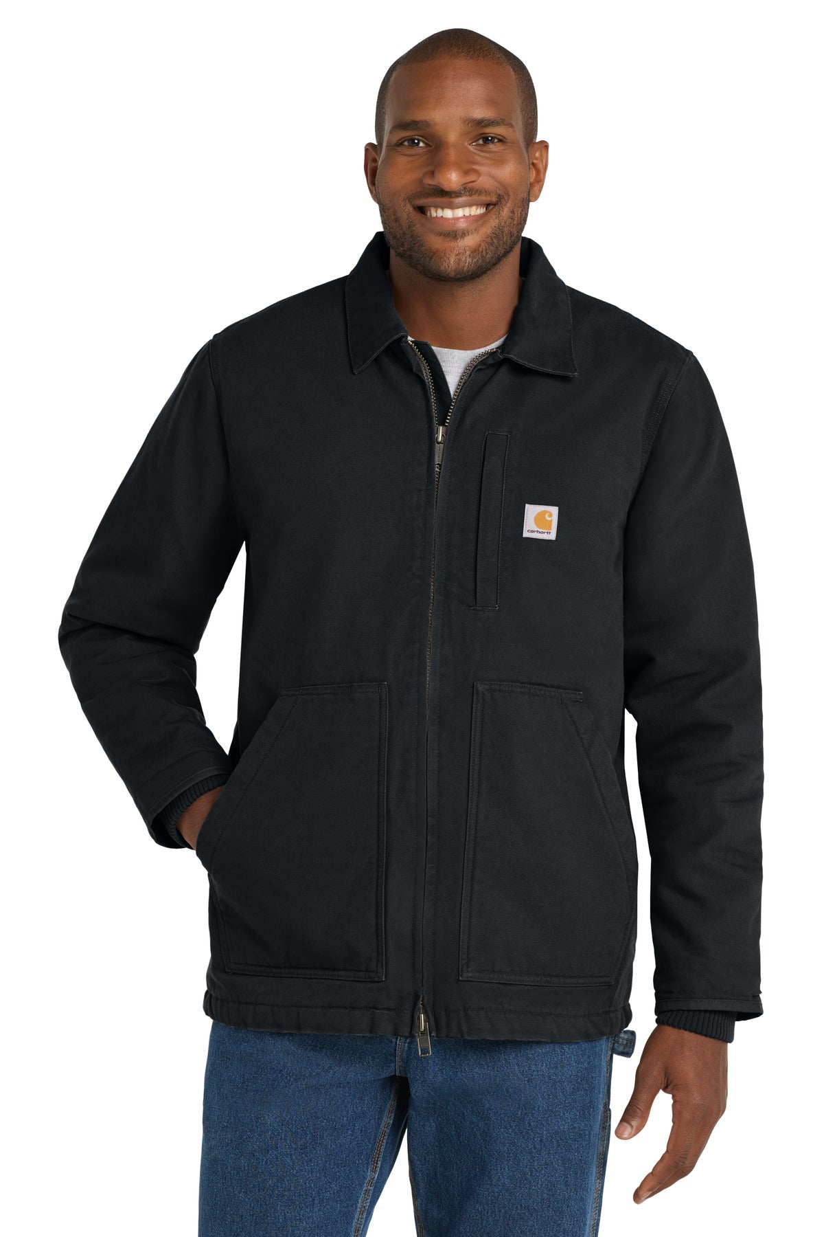 Carhartt® Tall Sherpa-Lined Coat - Black - LT