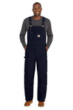 Carhartt® Tall Firm Duck Insulated Bib Overalls - Dark Navy - MT