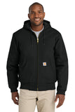 Carhartt® Tall Quilted-Flannel-Lined Duck Active Jac - Black - MT