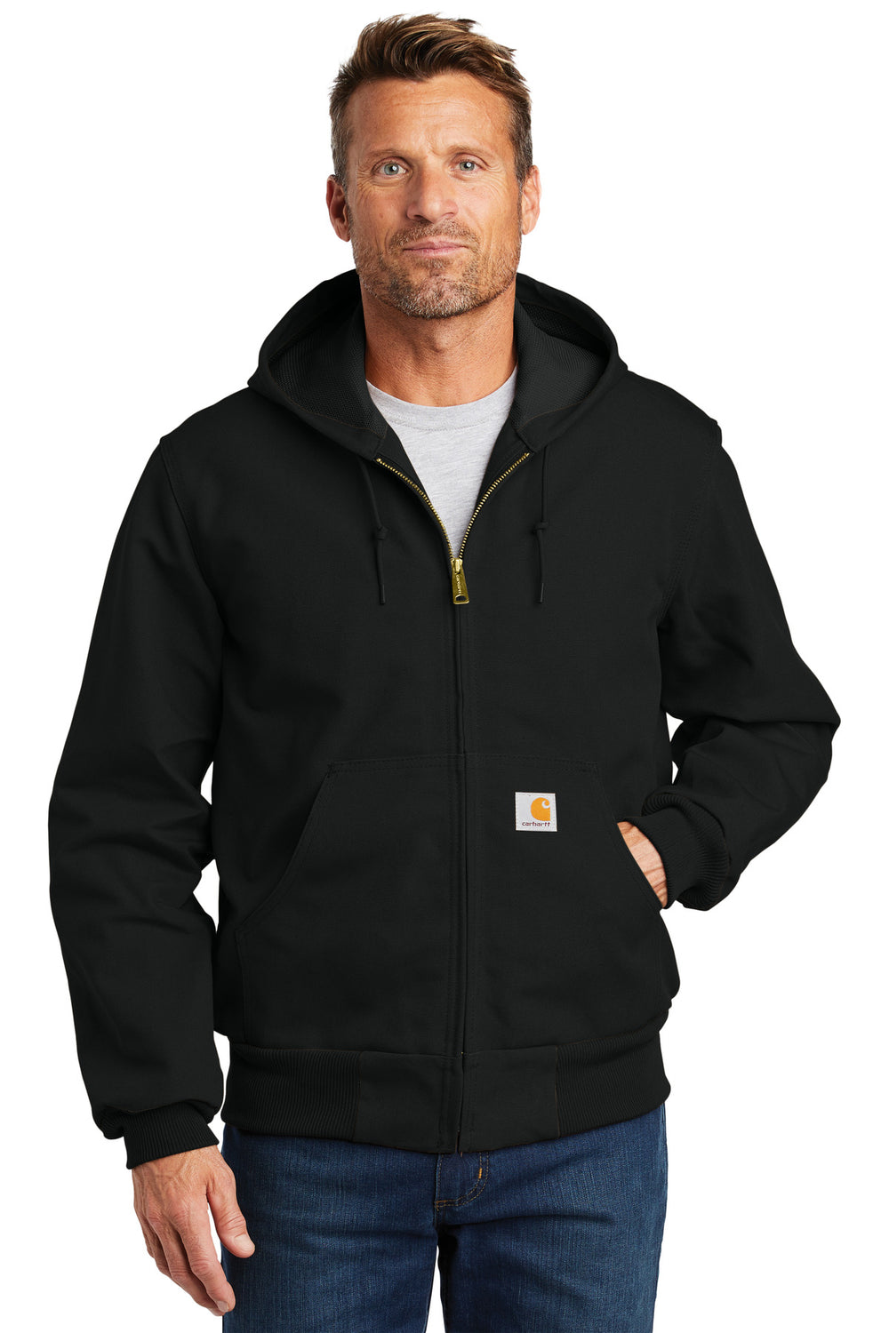 Carhartt® Tall Thermal-Lined Duck Active Jac - Black - LT