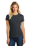 District® Women’s Perfect Blend® CVC Tee - Charcoal - XS