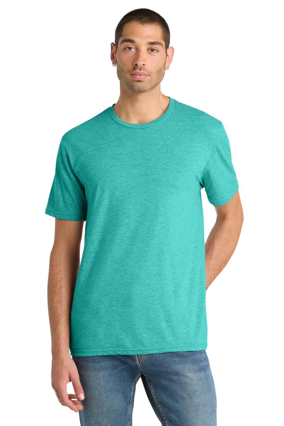 District® Perfect Blend® CVC Tee - Aqua Heather - 2XL