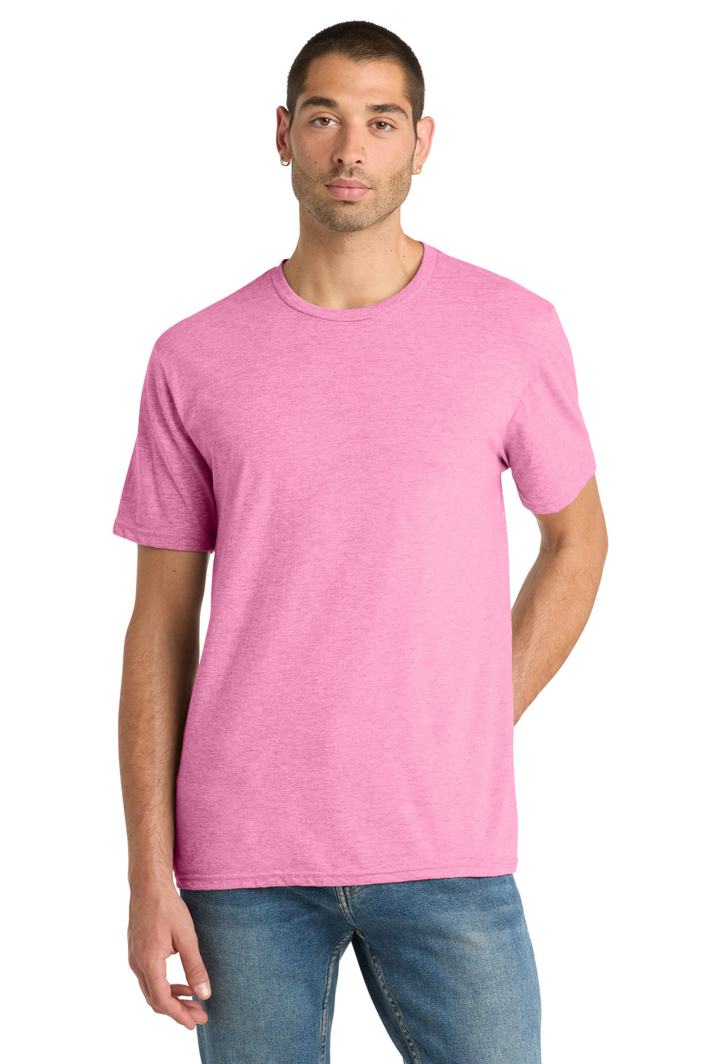 District® Perfect Blend® CVC Tee - Awareness Pink Heather - 2XL