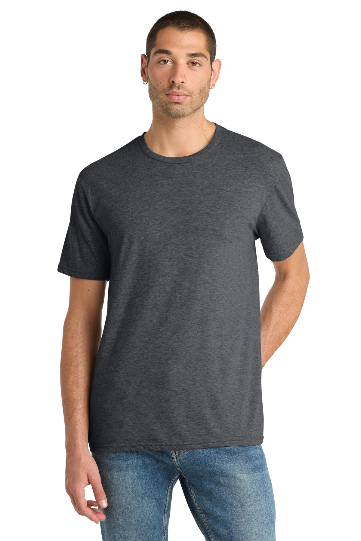 District® Perfect Blend® CVC Tee - Heathered Charcoal - XS