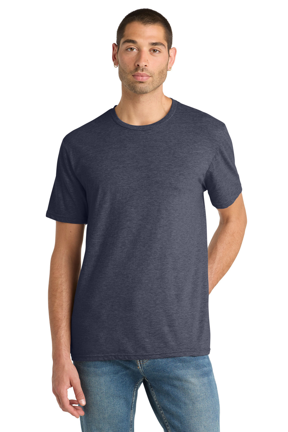 District® Perfect Blend® CVC Tee - Heathered Navy - XS