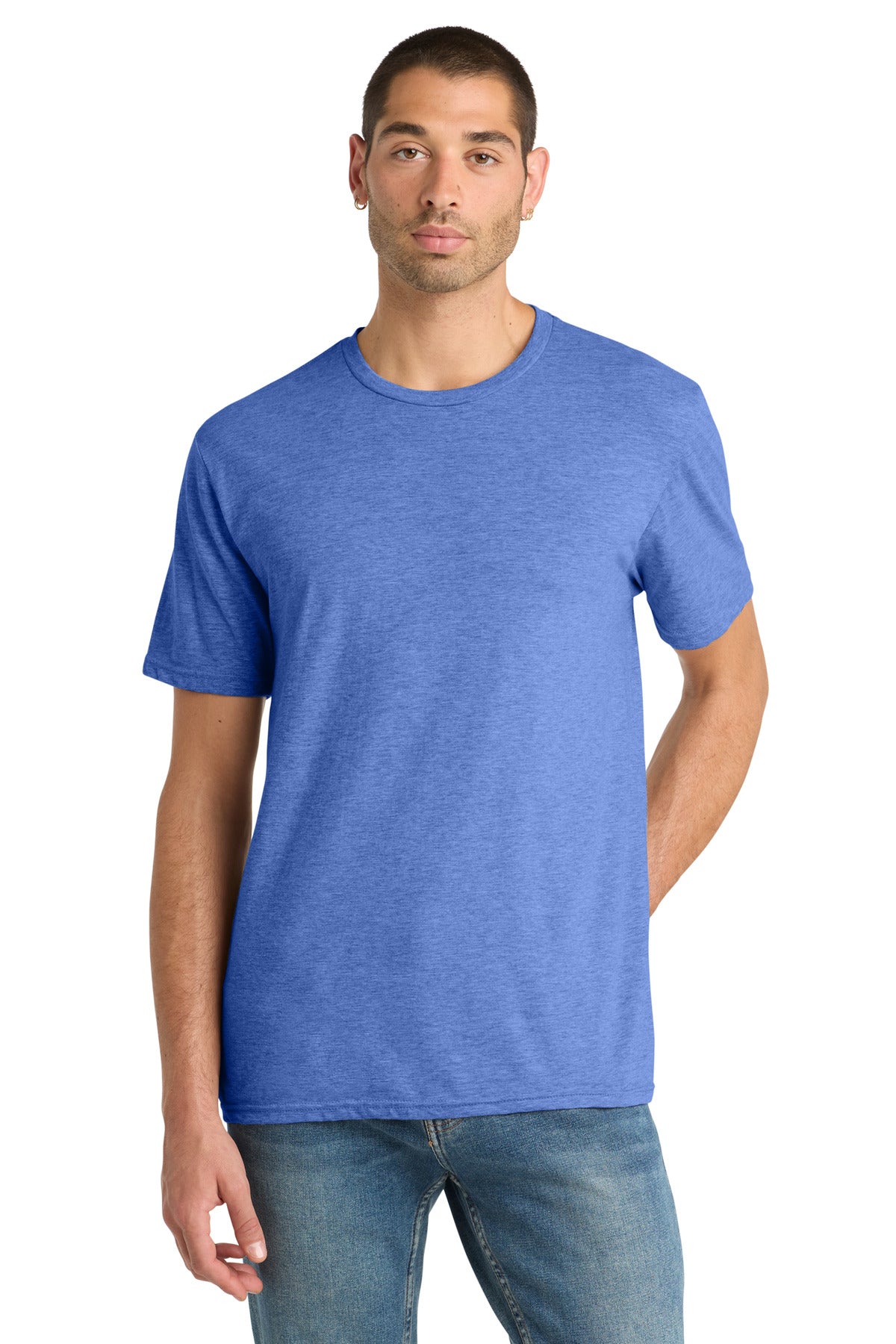 District® Perfect Blend® CVC Tee - Heathered Royal - XS