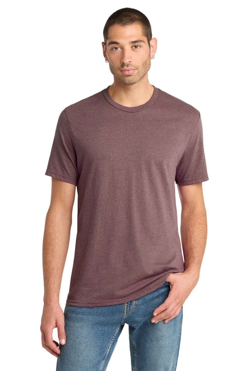 District® Perfect Blend® CVC Tee - Rose Fleck - XS
