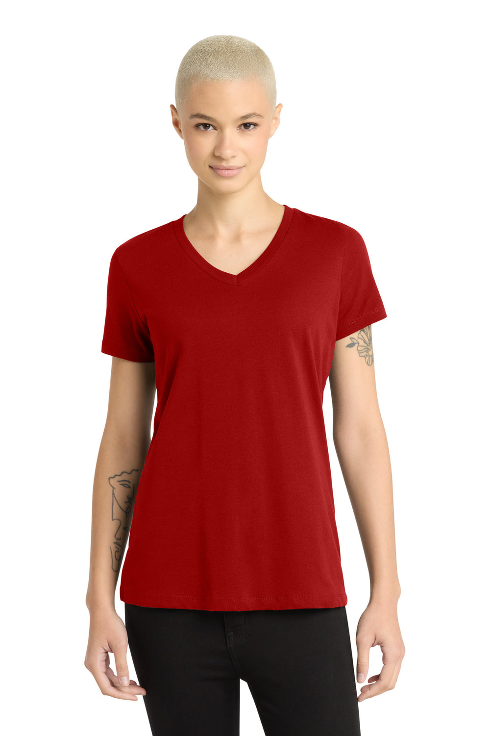 District ® Women’s Perfect Weight ® V-Neck Tee - Classic Red - XS
