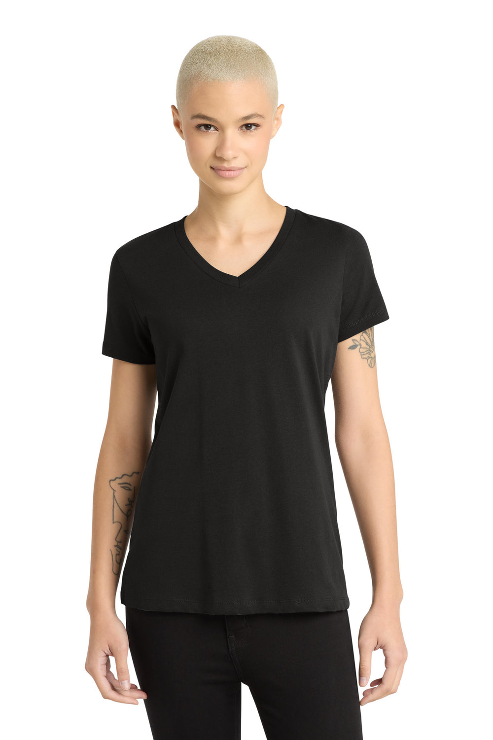 District ® Women’s Perfect Weight ® V-Neck Tee - Jet Black - XS