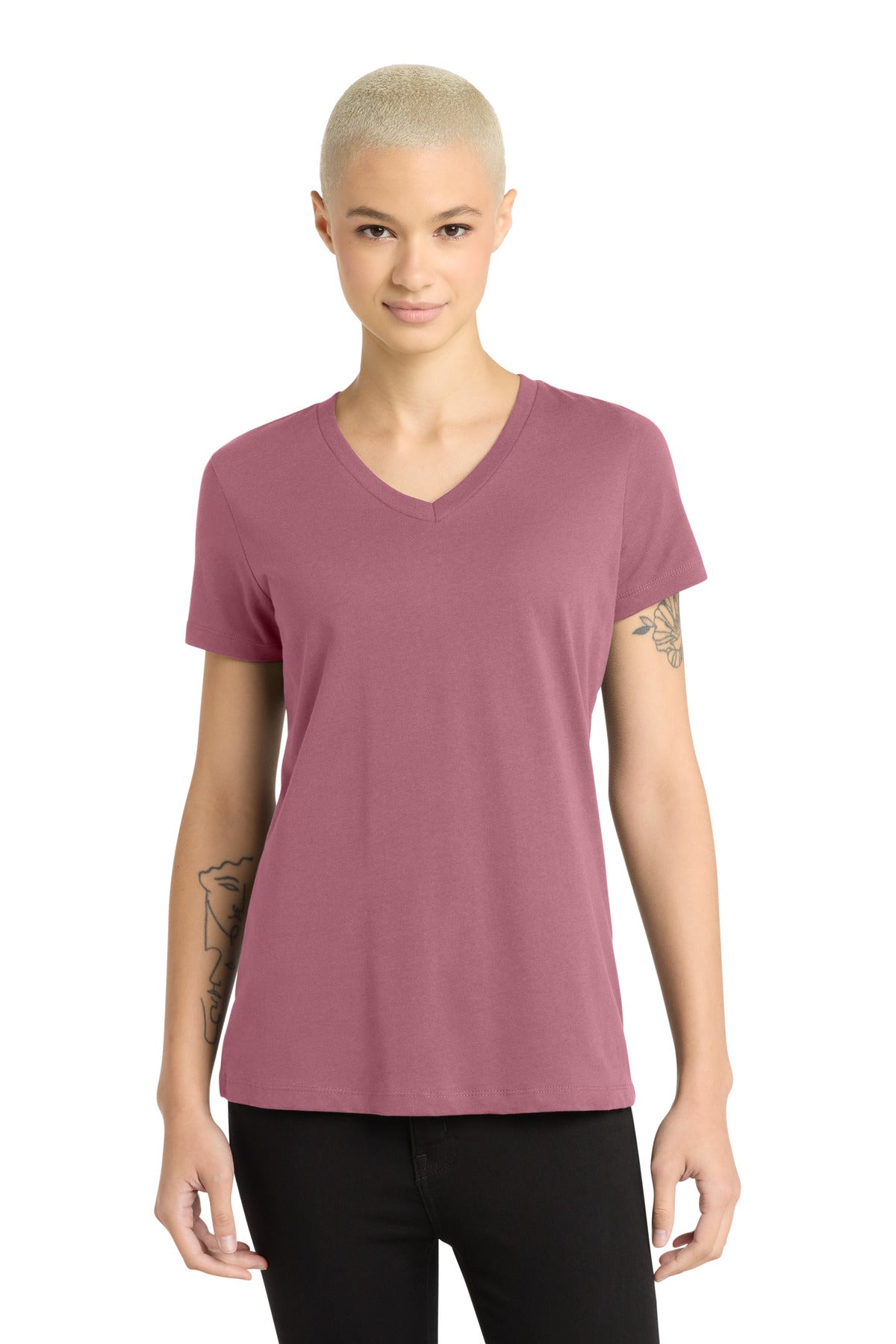 District ® Women’s Perfect Weight ® V-Neck Tee - Orchid Haze - 3XL
