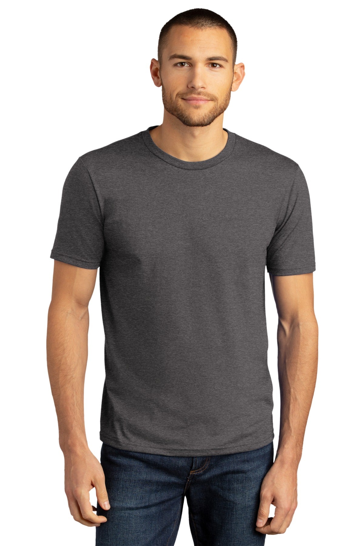 District ® Perfect Tri ® DTG Tee - Heathered Charcoal - XS