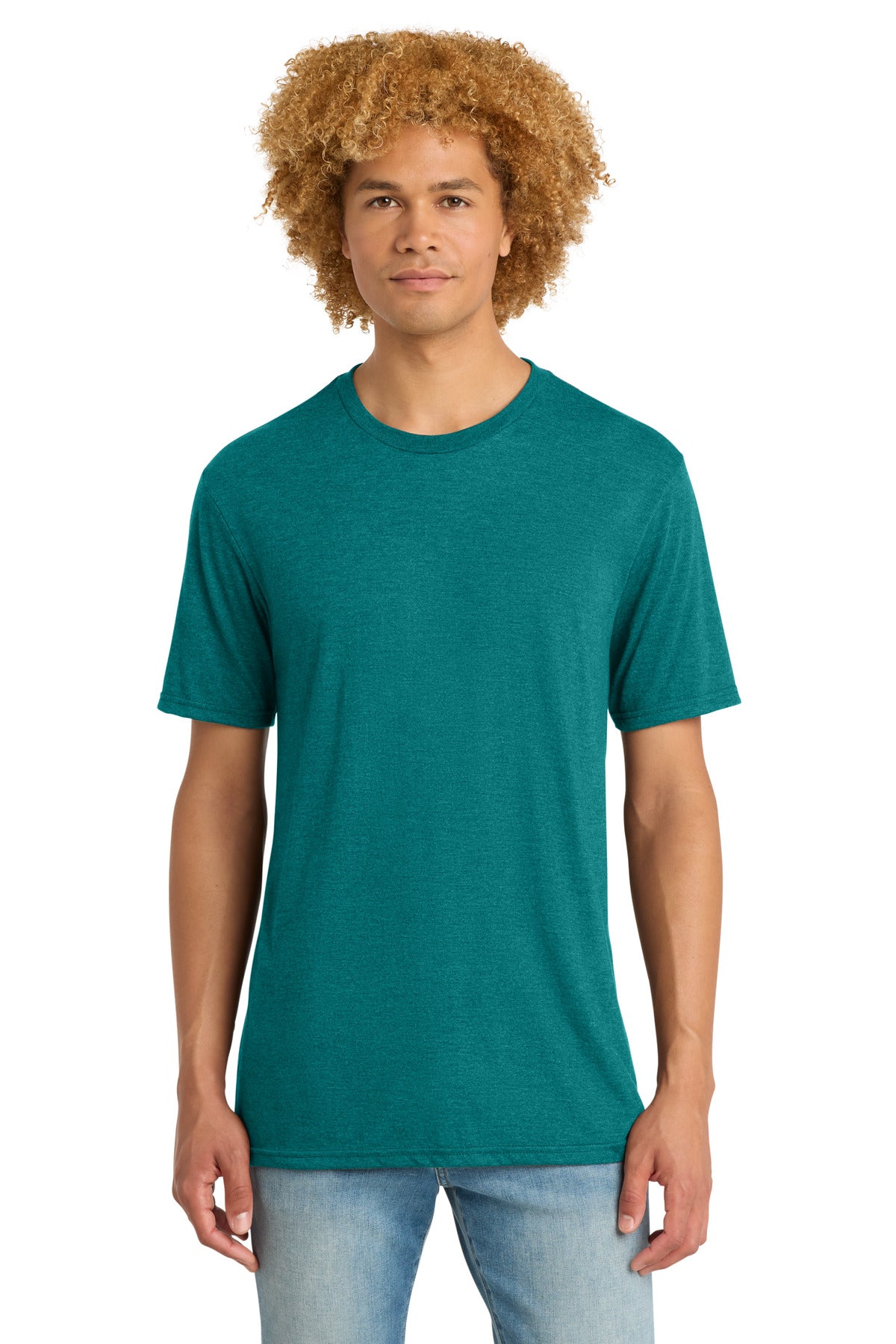 District ® Perfect Tri ® DTG Tee - Heathered Teal - 2XL