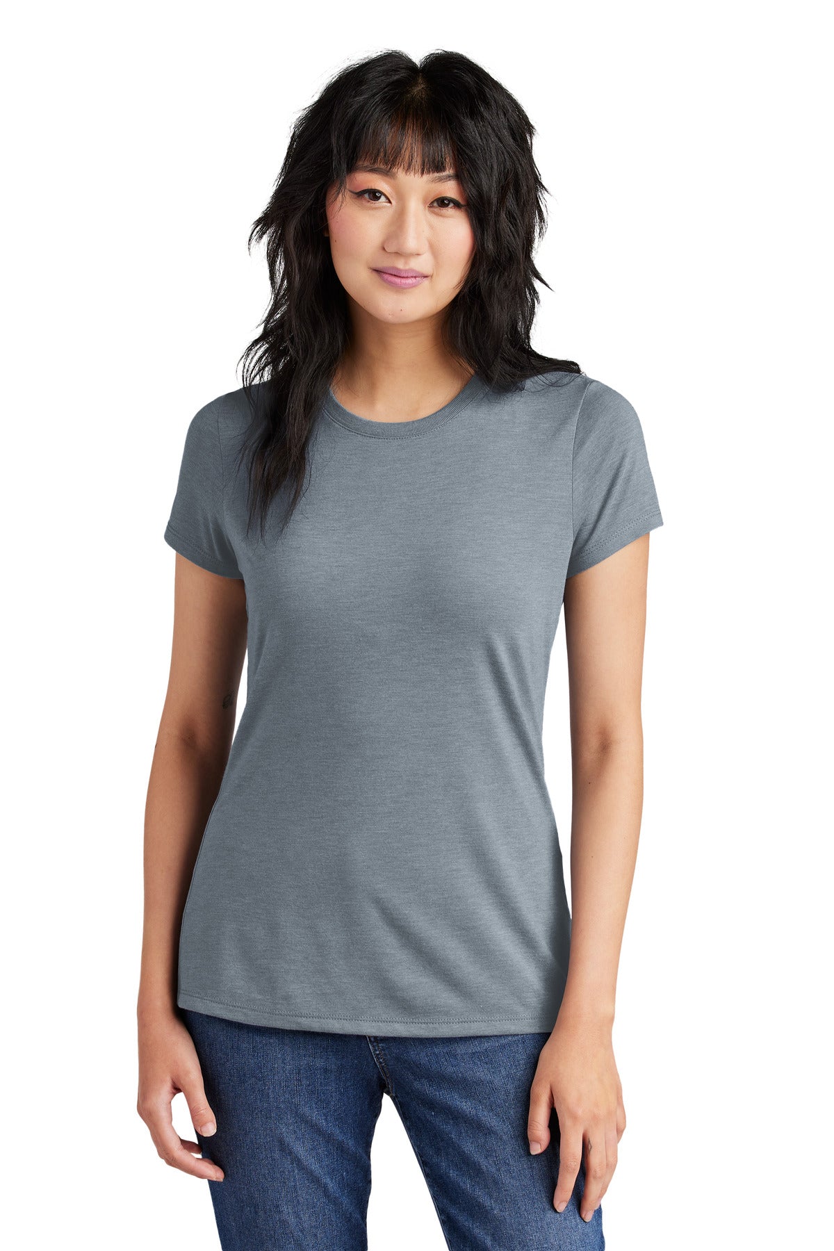 District® Women’s Perfect Tri® Tee - Flint Blue Heather - 3XL
