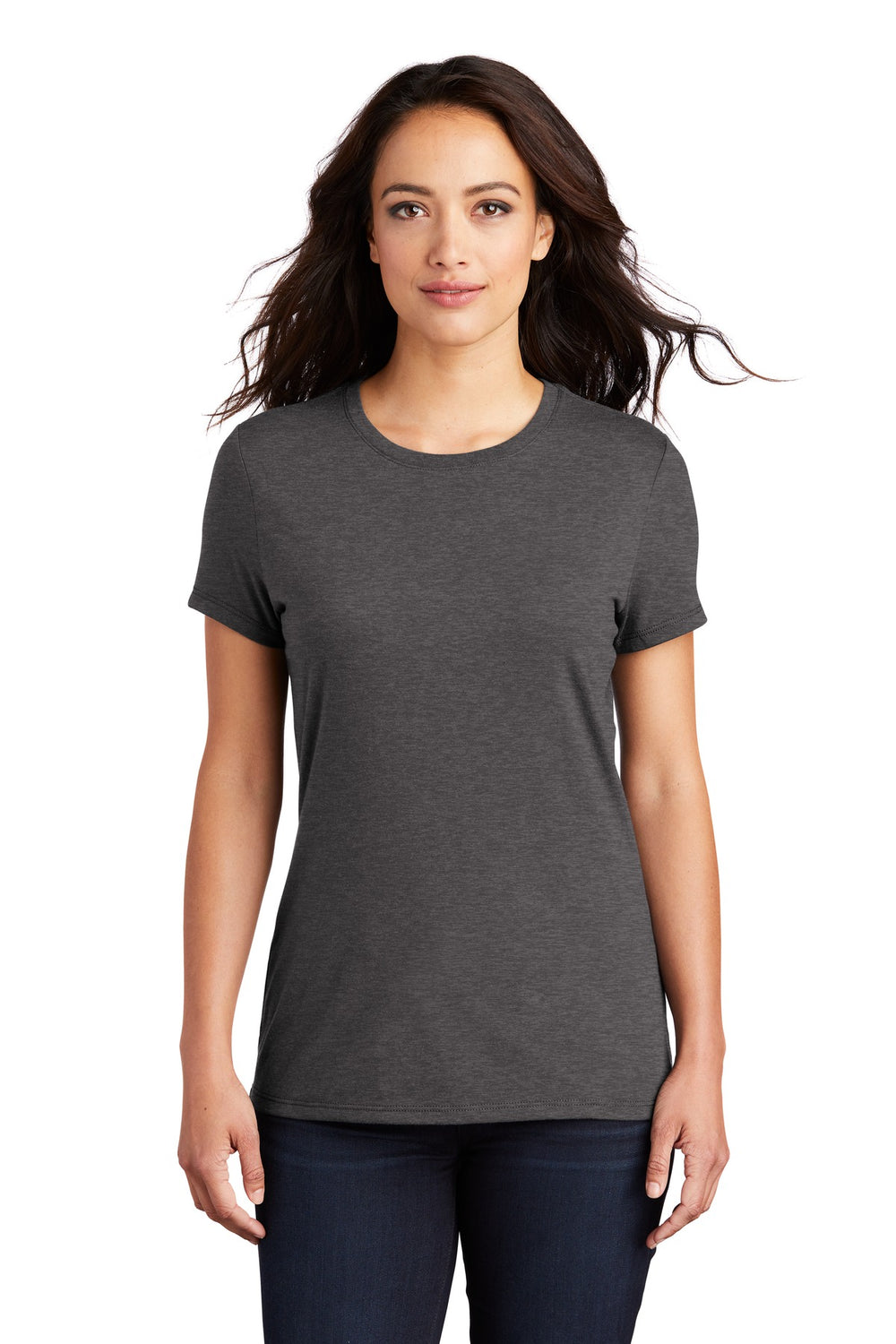District® Women’s Perfect Tri® Tee - Heathered Charcoal - XS