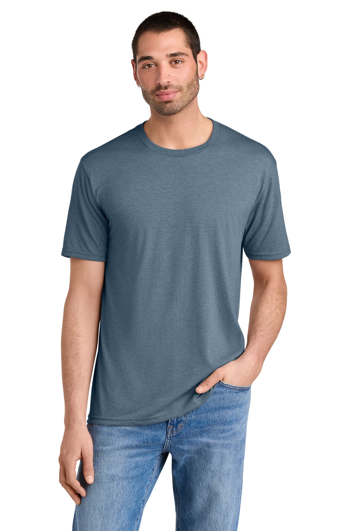 District® Perfect Tri® Tee - Flint Blue Heather - 2XL