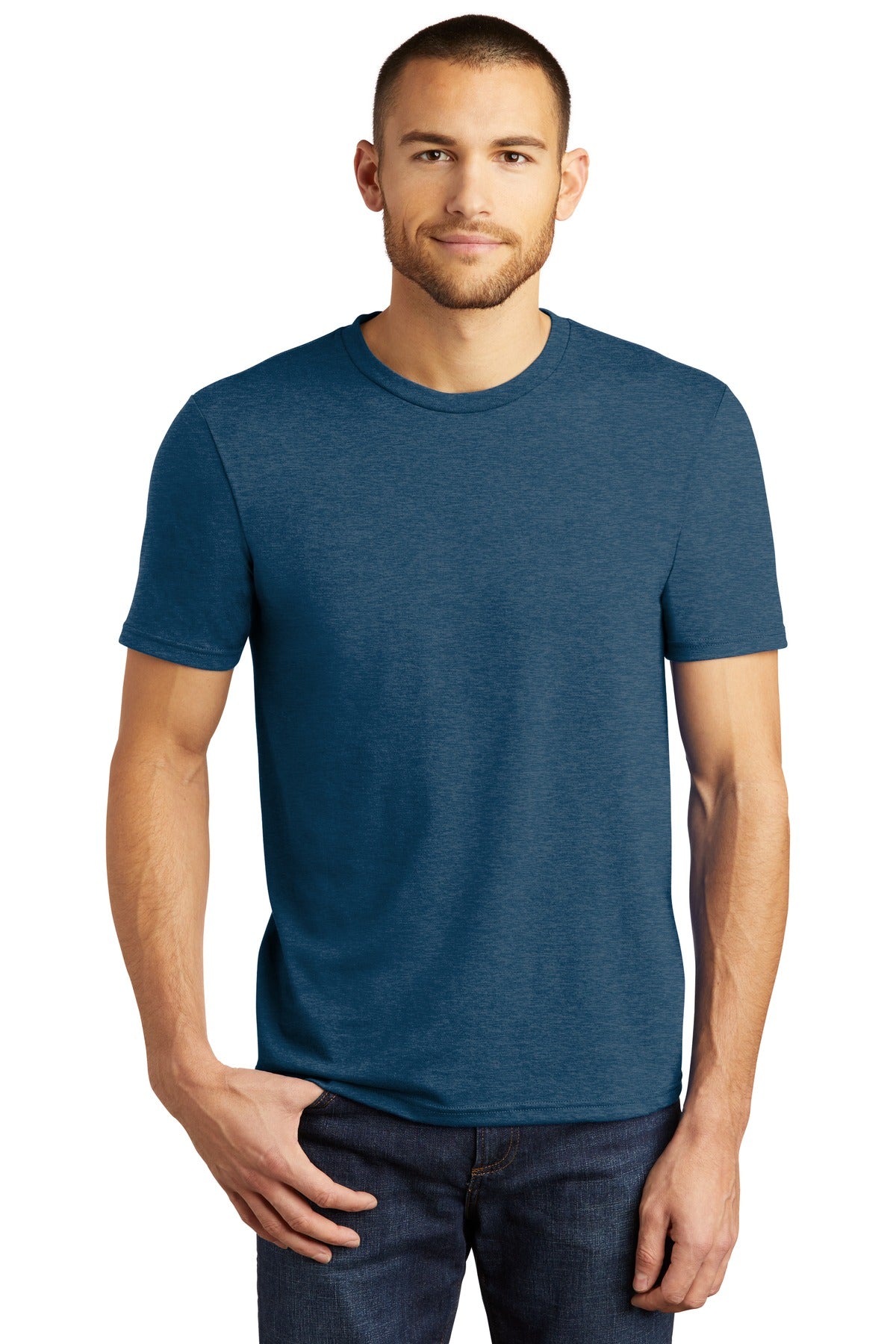 District® Perfect Tri® Tee - Heathered Neptune Blue - XS