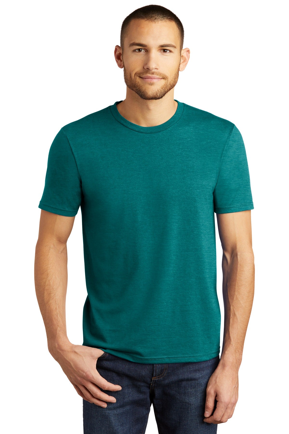 District® Perfect Tri® Tee - Heathered Teal - XS