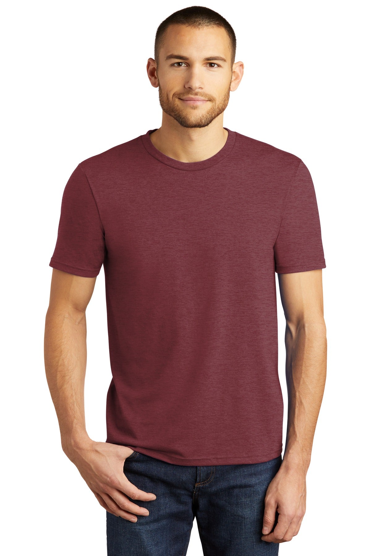 District® Perfect Tri® Tee - Maroon Frost - XS