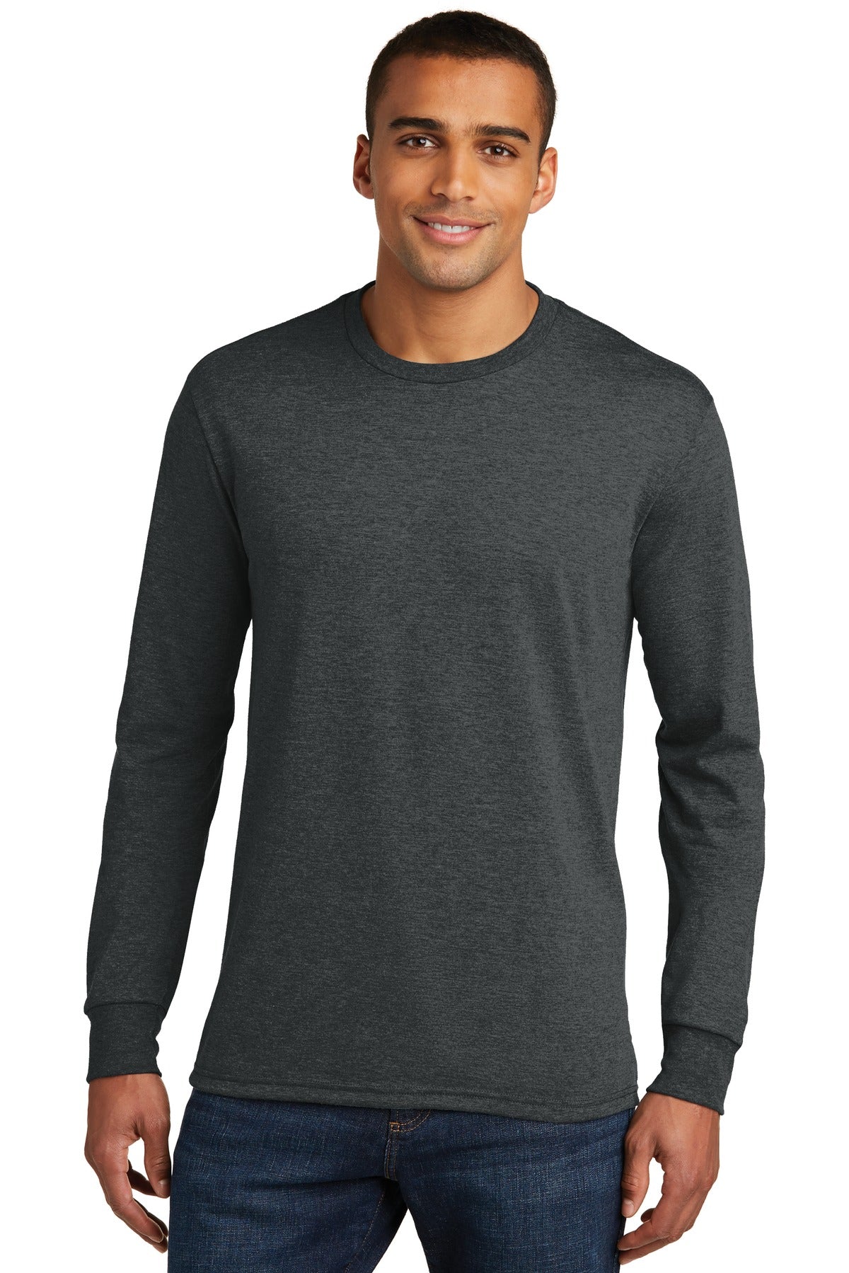 District® Perfect Tri® Long Sleeve Tee - Black Frost - XS