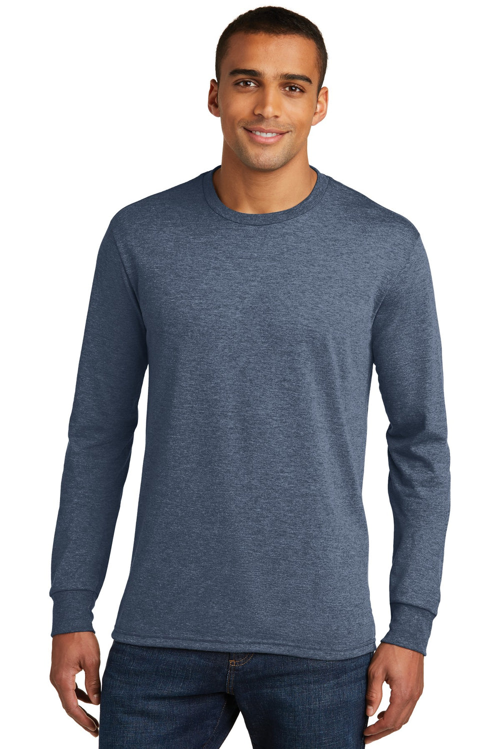 District® Perfect Tri® Long Sleeve Tee - Navy Frost - XS