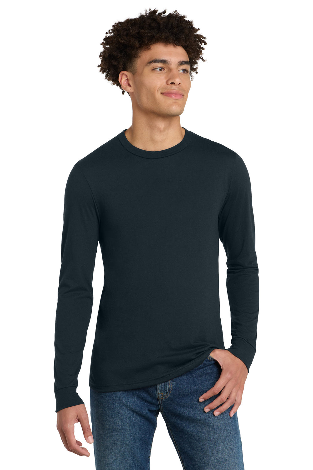 District® Perfect Tri® Long Sleeve Tee - New Navy - 2XL
