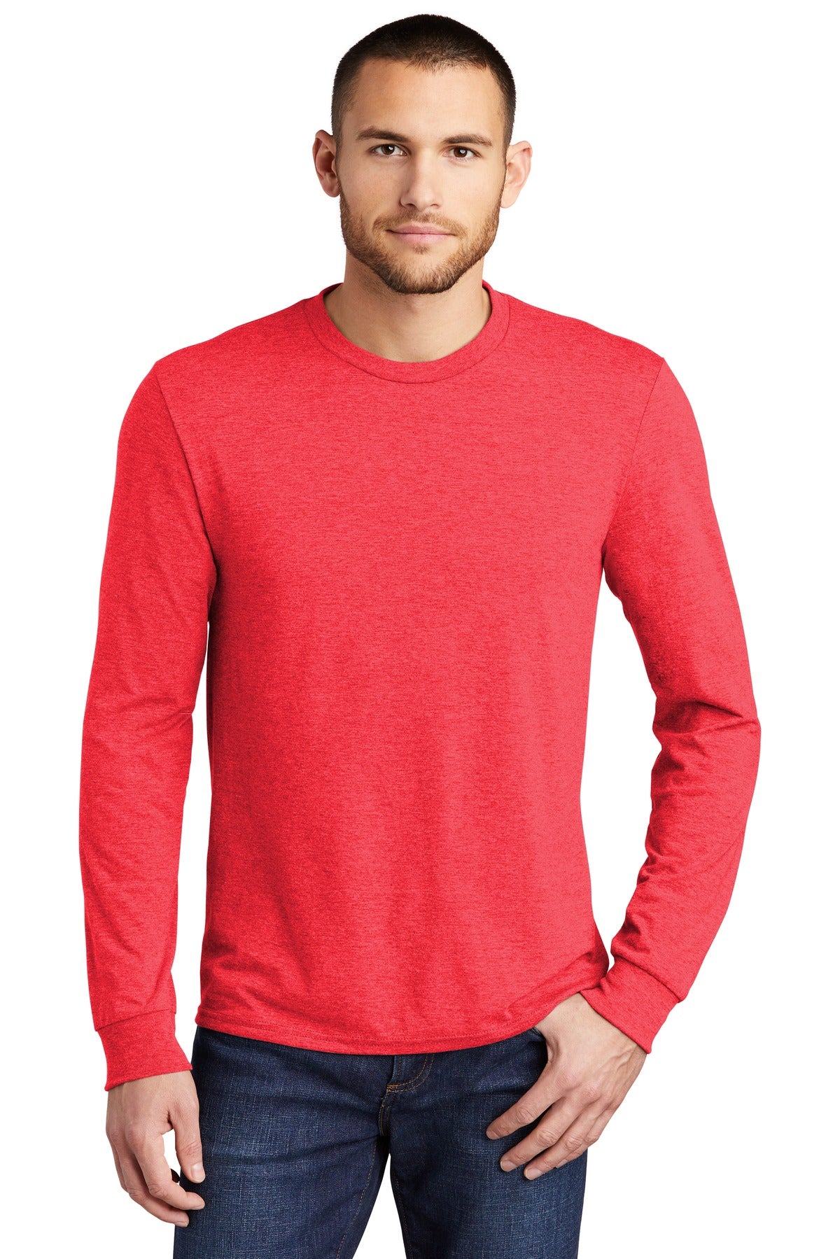 District® Perfect Tri® Long Sleeve Tee - Red Frost - XS